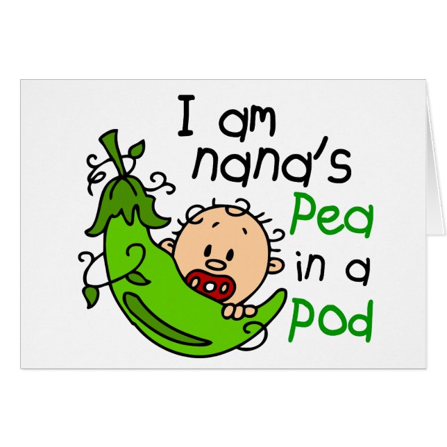 Je suis le pois de Nana dans une cosse 1 (Devant horizontal)