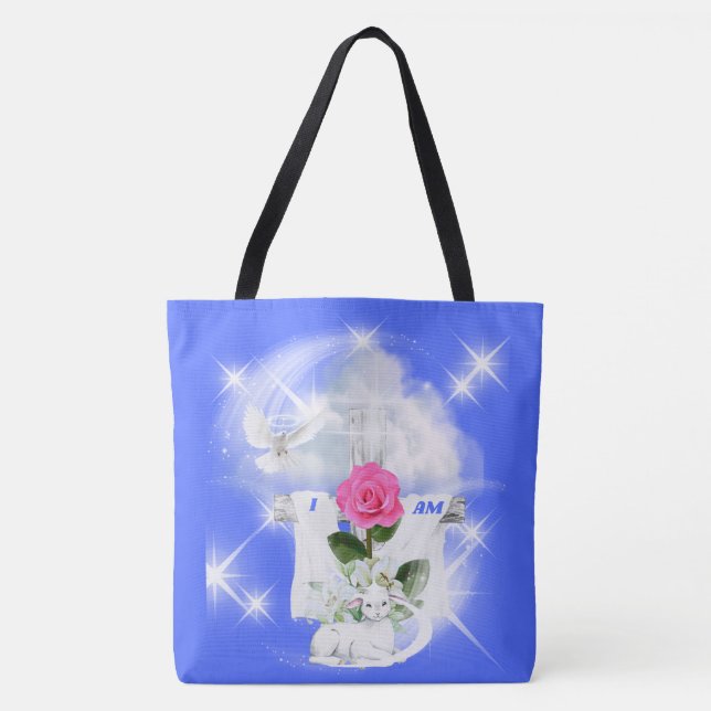 Je Suis Le Sac fourre-tout Bleu De Résurrection (Devant)