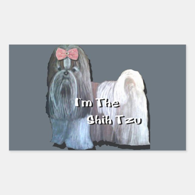 Je suis le Shih Tzu - Stickers (Devant)