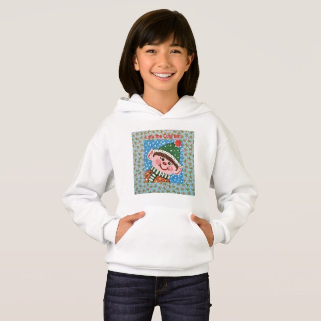 Je suis le sweat-shirt de l'elfe mignon (Devant entier)