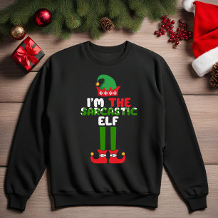 Je suis le Sweatshirt de Noël sarcastique Elf drôl