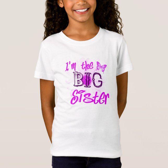 Je suis le T-Shirt Big Sister Kids (Devant)