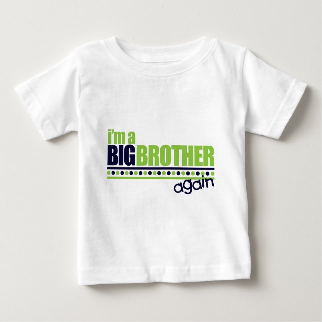 Je suis le T-shirt bleu/vert Big Brother Again (Devant)