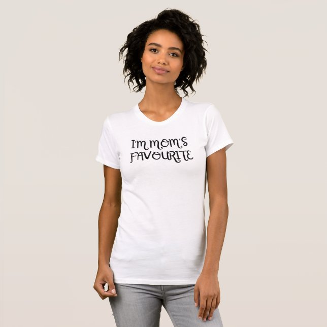 Je suis le T-shirt de bébé préféré de maman (Devant entier)