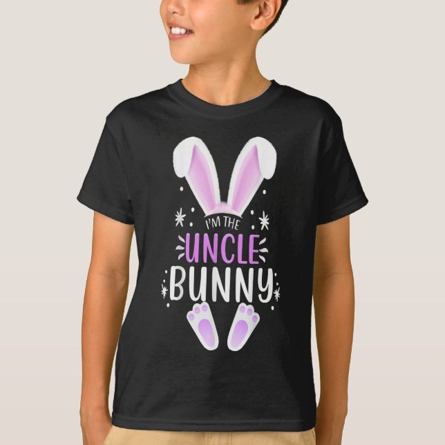 Je Suis Le T-Shirt De Pâques Oncle Bunny (Devant)