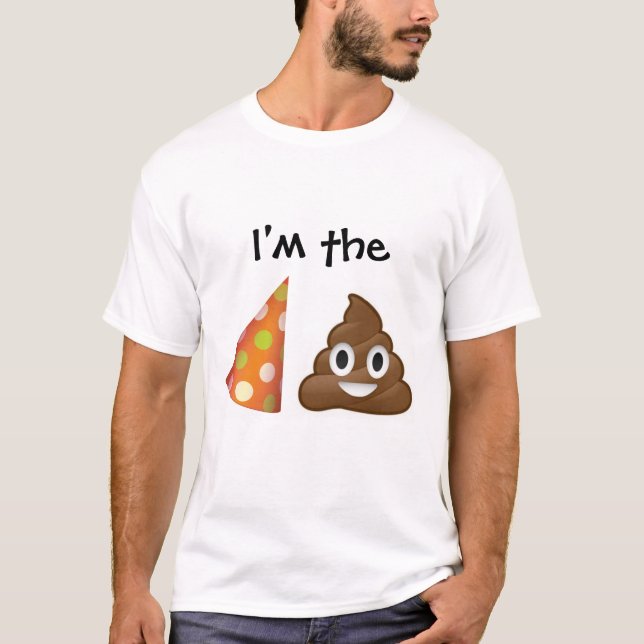 Je suis le T-shirt d'emoji de pooper de partie (Devant)