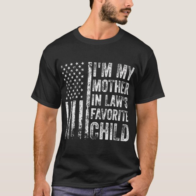 JE SUIS L'Enfant Préféré de Ma Belle-Mère T-shirt  (Devant)