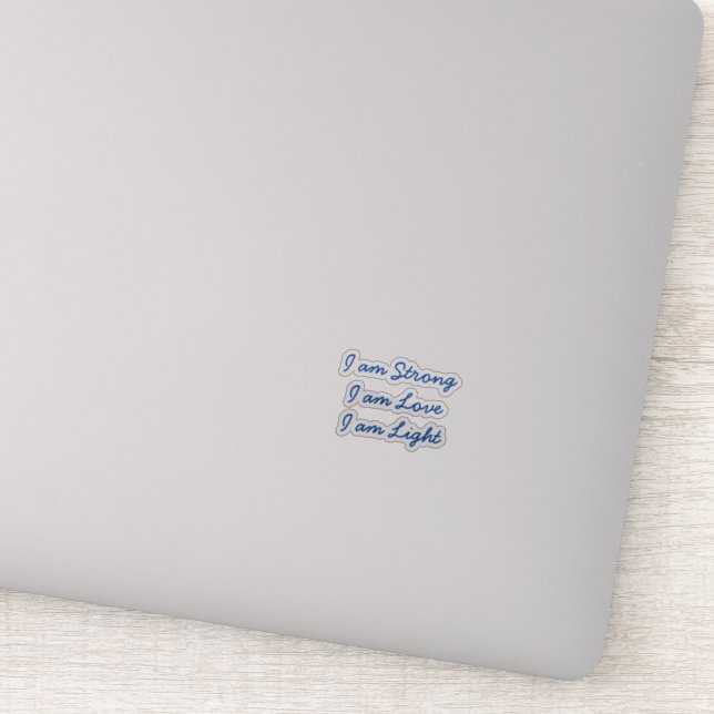 Je suis Light transparent autocollant (Détail)