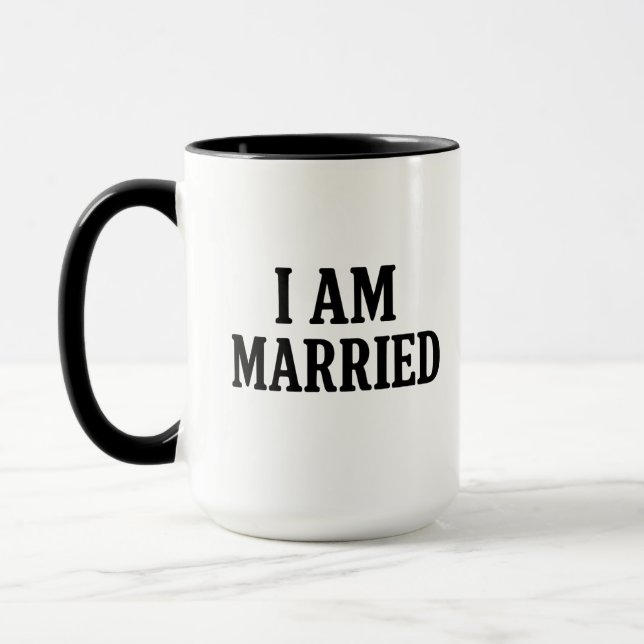 Je suis marié Funny Café Mug - Cadeau pour les cou (Gauche)