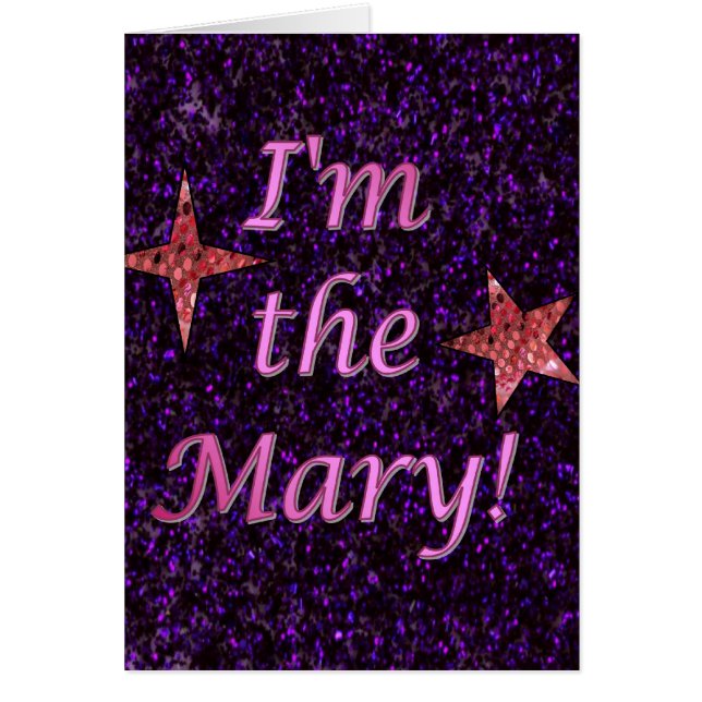 "Je suis Mary ! " (Devant)