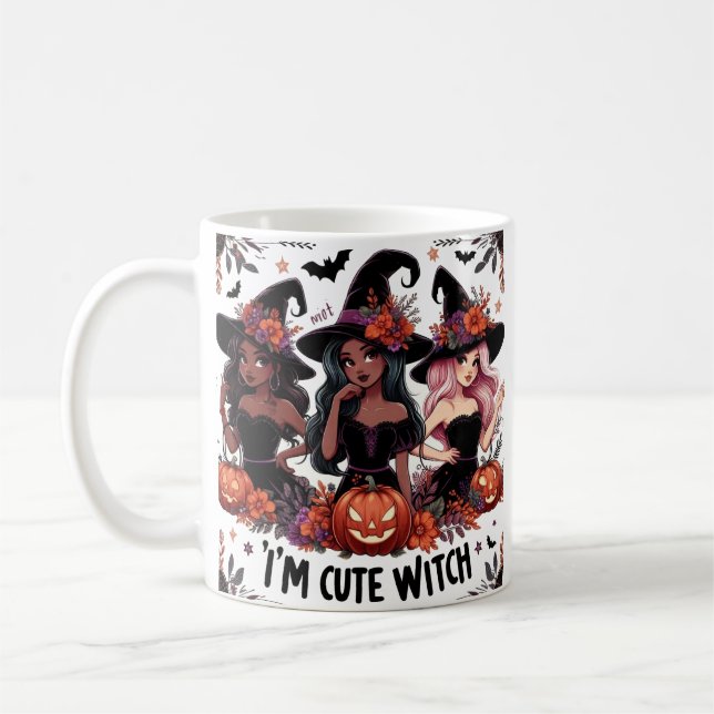 Je suis mignonne sorcière Mug (Gauche)