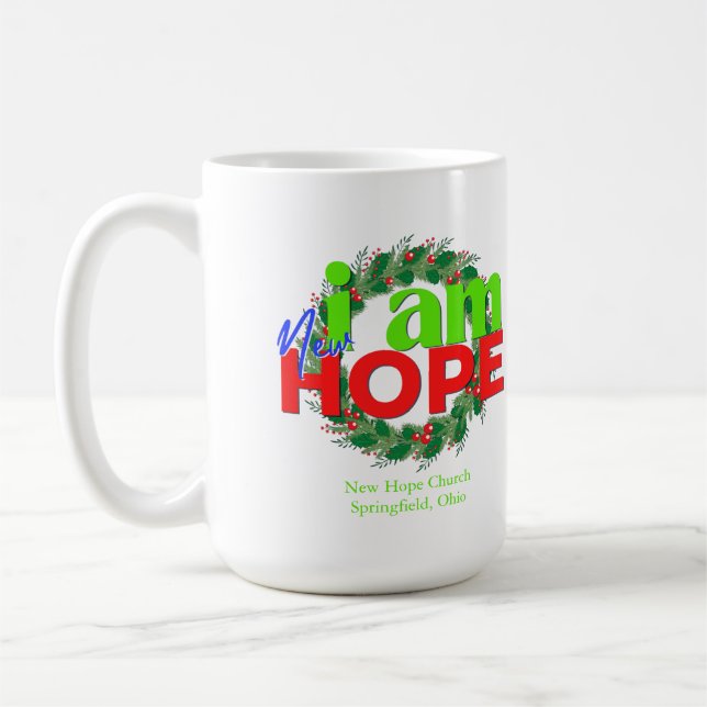 JE SUIS NOUVEL ESPOIR NOËL CAFÉ MUG 15oz (Gauche)