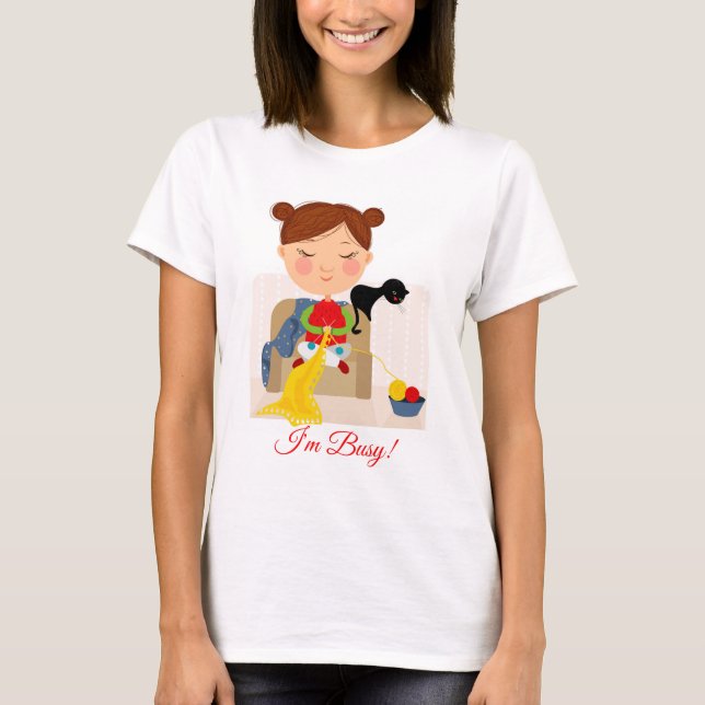 Je suis Occupé T-Shirt de base pour les femmes (Devant)