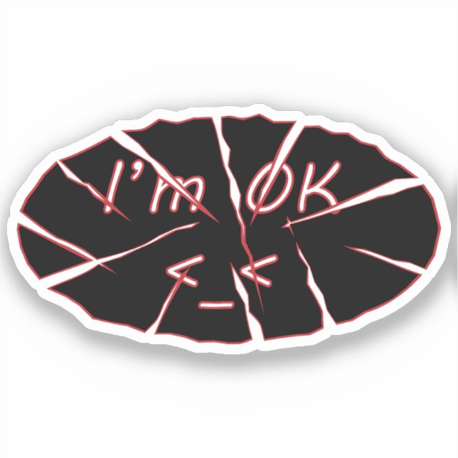 Je suis OK Vinyl Sticker (Recto)