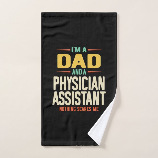 Je suis papa et assistant médical (Serviette à main)