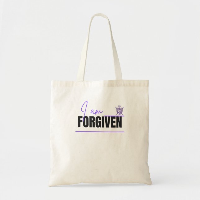 Je Suis Pardonné Sac fourre-tout chrétien (Devant)