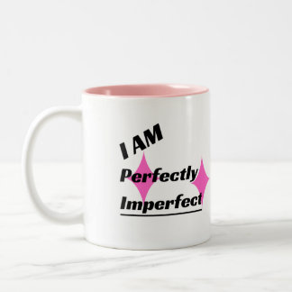 Je SUIS Parfaitement Imparfait Mug À Deux Tons (ro