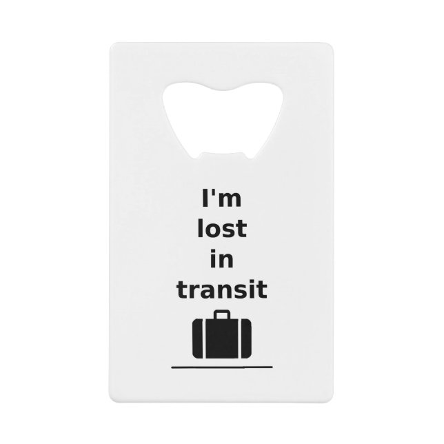 Je suis perdu dans la valise Voyage en Transit Lig (Devant)