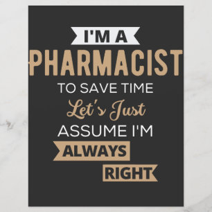 Je suis pharmacien Pour gagner du temps supposons 