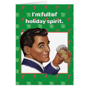 Je suis plein d'esprit de vacances. Carte de vœux