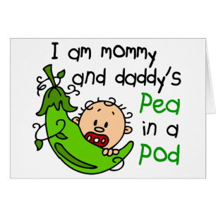 Je suis pois de maman et de papa dans une cosse 1
