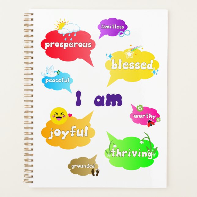 Je Suis Positive Affirmations Mots Self Love (Devant)