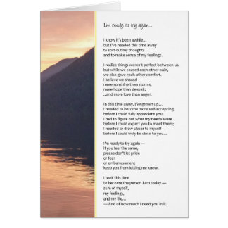 Je suis prêt à réessayer...Relations