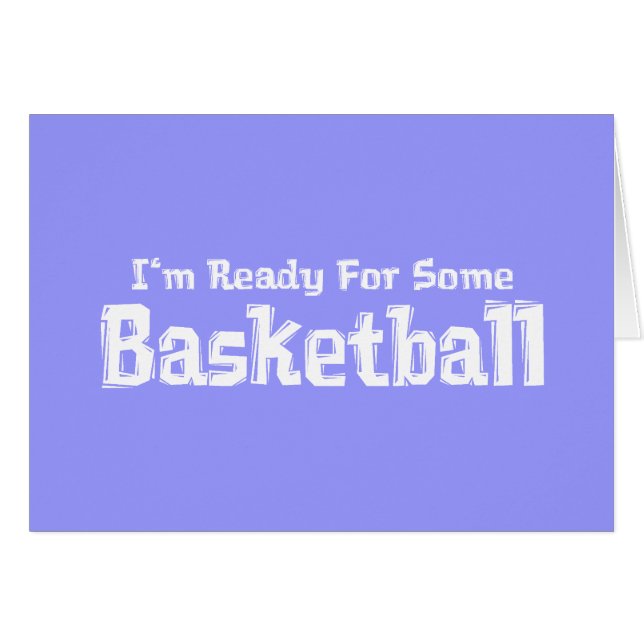 Je suis prêt pour des cadeaux de basket-ball (Devant horizontal)