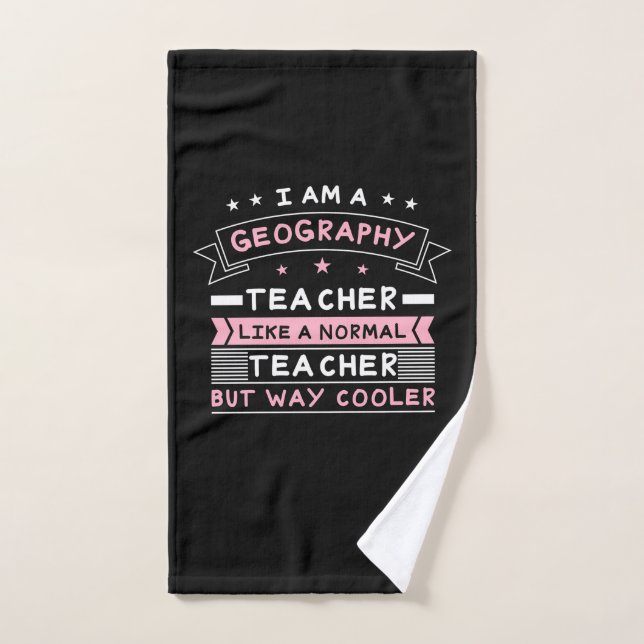 Je Suis Professeur De Géographie (Serviette à main)