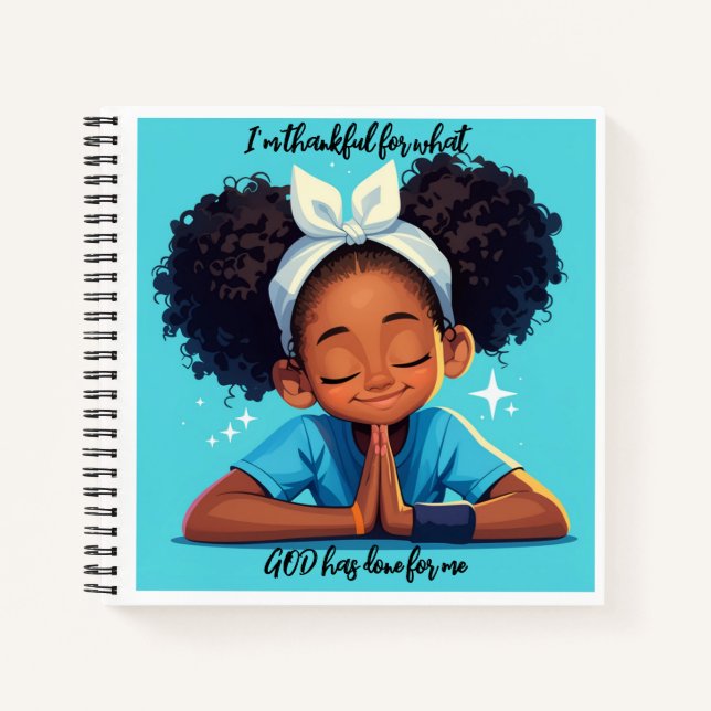 Je suis reconnaissant pour le Carnet Spiral (Devant)