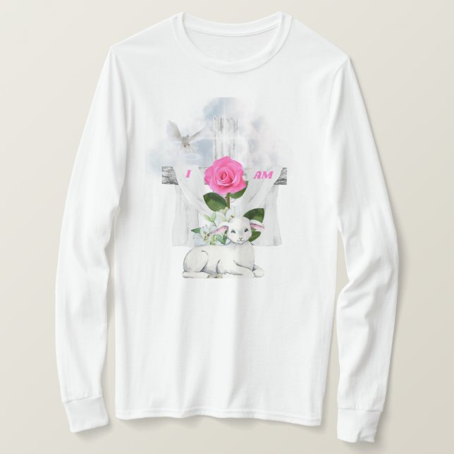 Je Suis Ressuscité Long Tshirt Manches (Design devant)