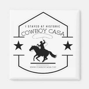 Je suis resté au Cowboy Casa Logo Magnet