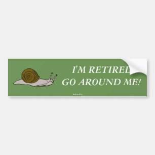 Je suis retraité Aller autour de moi Sticker pare