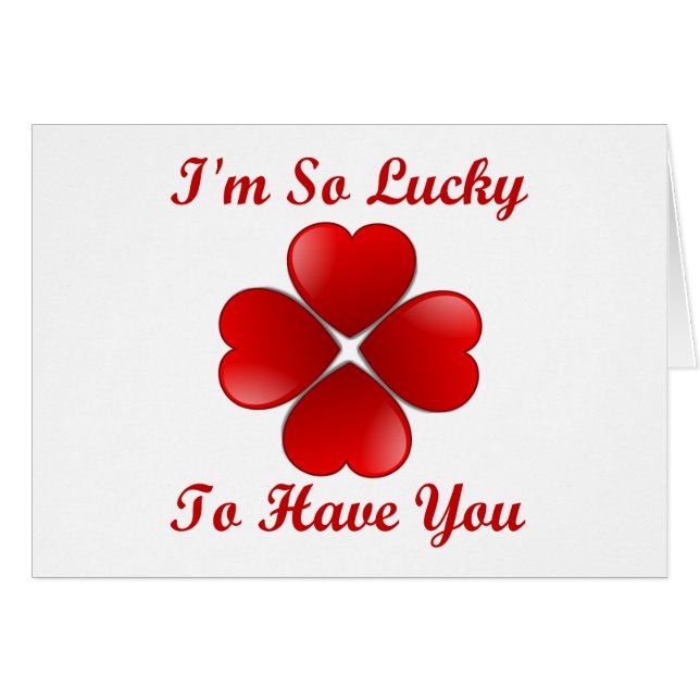 Je suis si chanceux pour vous avoir (Ver. #2) (Devant Horizontal)