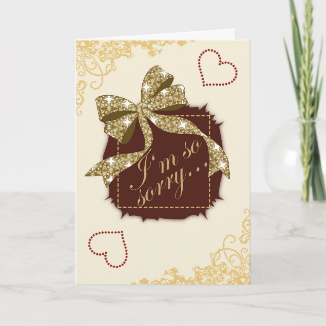 Je suis si désolé… Carte (Devant)
