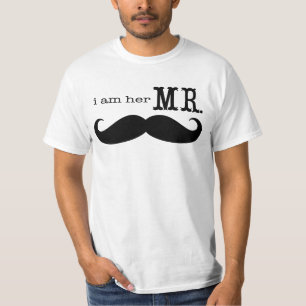 Je suis Son T-shirt M. Mustache Grooms