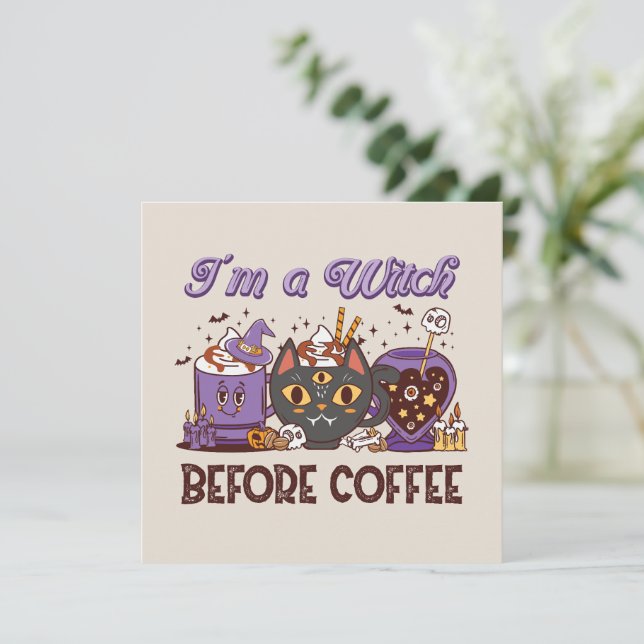 Je suis sorcière avant le café - Louveur de café (Debout devant)
