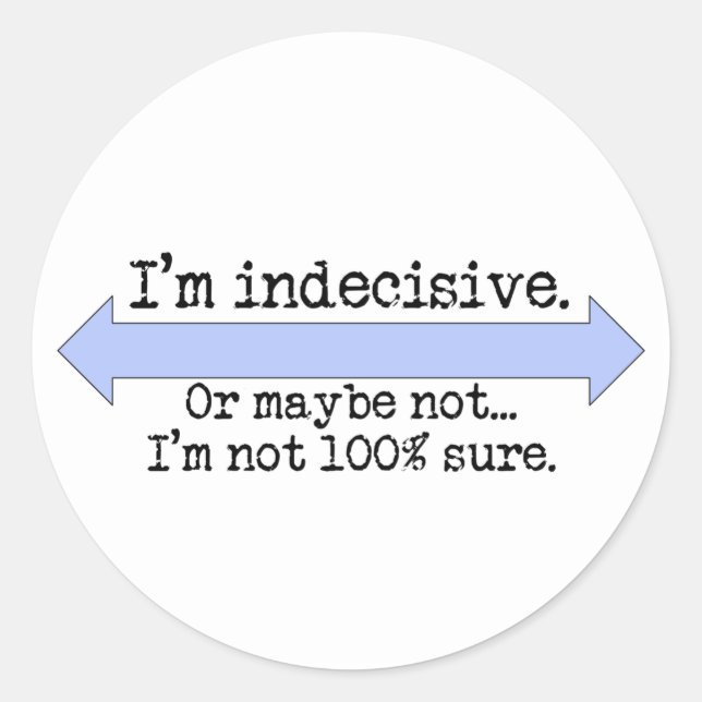 Je suis Stickers Indécis (Devant)