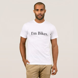 Je suis T-shirt américain d'habillement de vélos