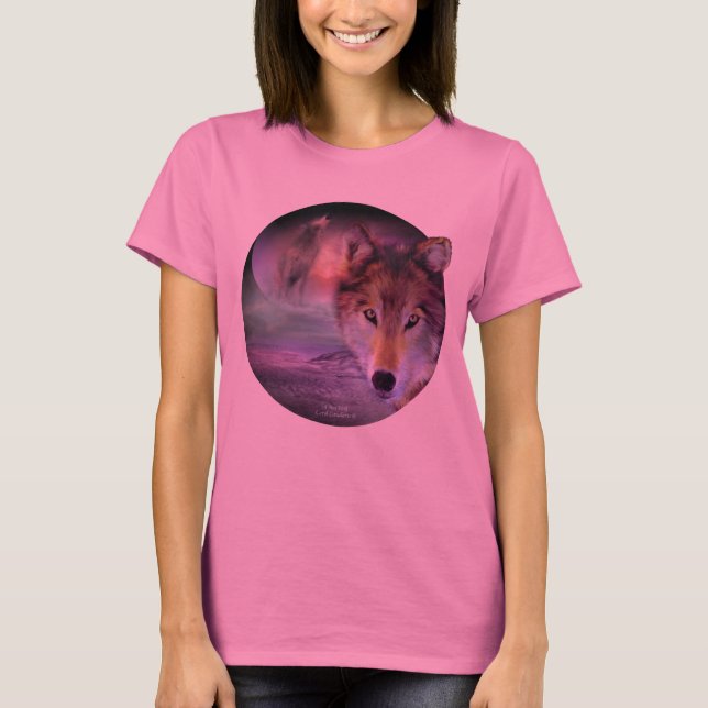 Je suis T-shirt d'art de loup (Devant)