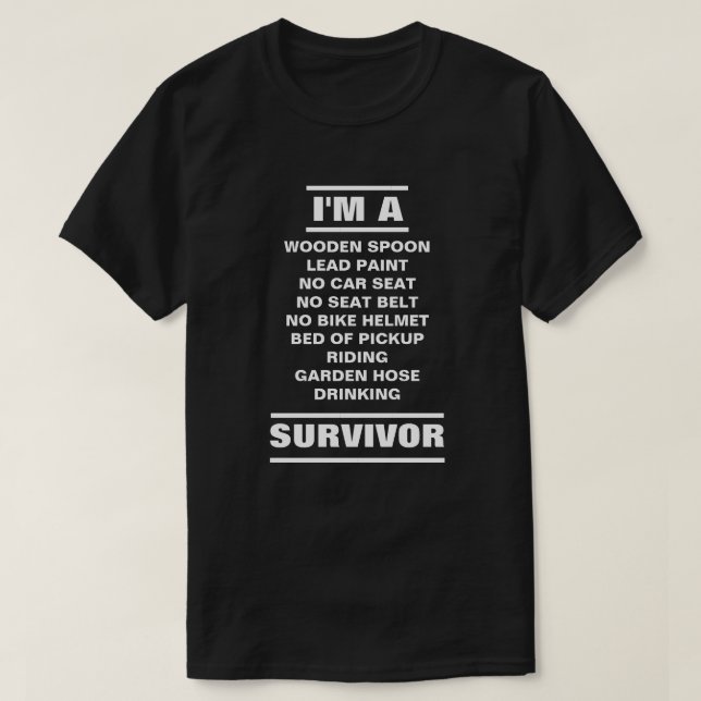 JE SUIS T-shirt SURVIVANT (Design devant)