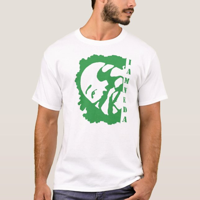 je suis T-shirt vert de NEDA (Devant)