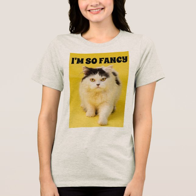 JE SUIS TELLEMENT FANCY CAT T-SHIRTS (Recto)