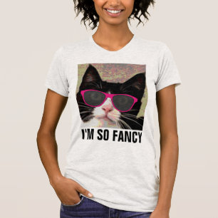 JE SUIS TELLEMENT FANCY CAT T-SHIRTS