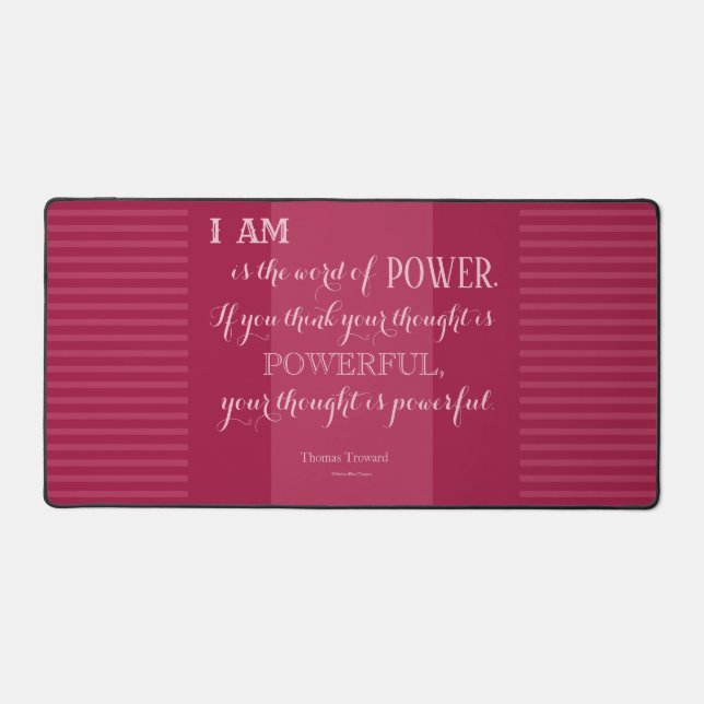 JE SUIS - Thomas Troward Tapis de Bureau (Recto)