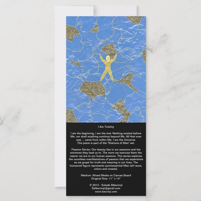 Je suis totalement et tout s'effondre - Long Card (Devant)