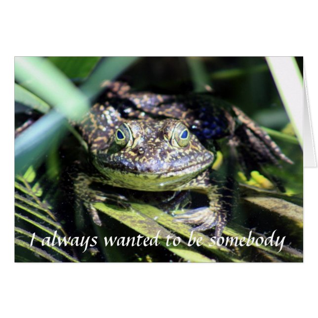 Je suis toujours Recherché d'être quelqu'un Carte (Devant horizontal)