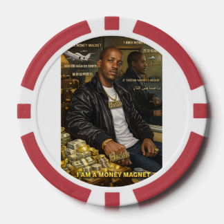 JE SUIS UN AIMANT À ARGENT JETONS DE POKER