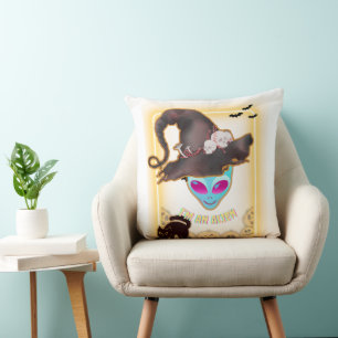 : "JE SUIS UN ALIEN" Coussin de lancer Halloween