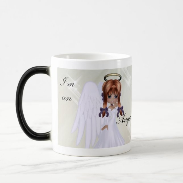 Je suis un ange…. Le plus souvent tasse de café (Gauche)